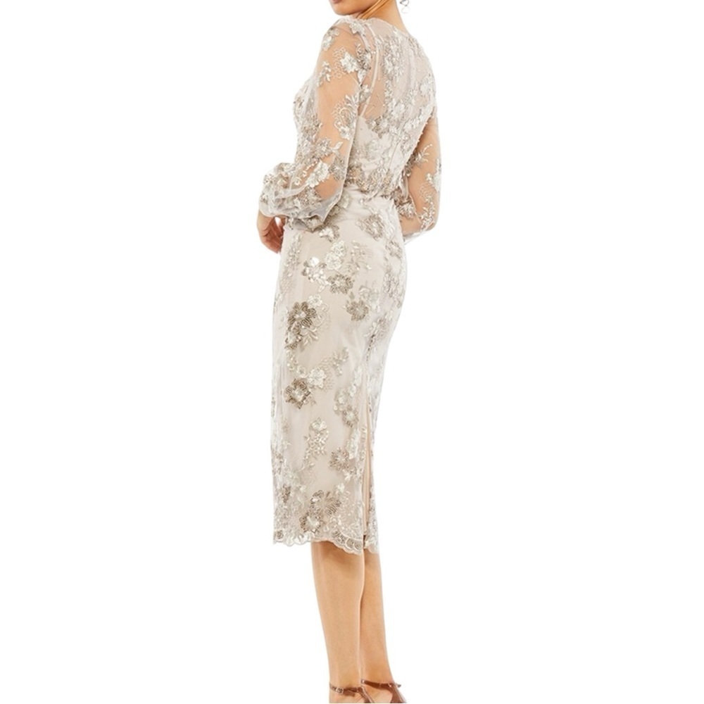 Mac Duggal NWT 70237 Embellished Midi Dress - Picture 5 of 9